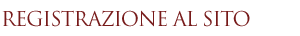 registrazione al sito
